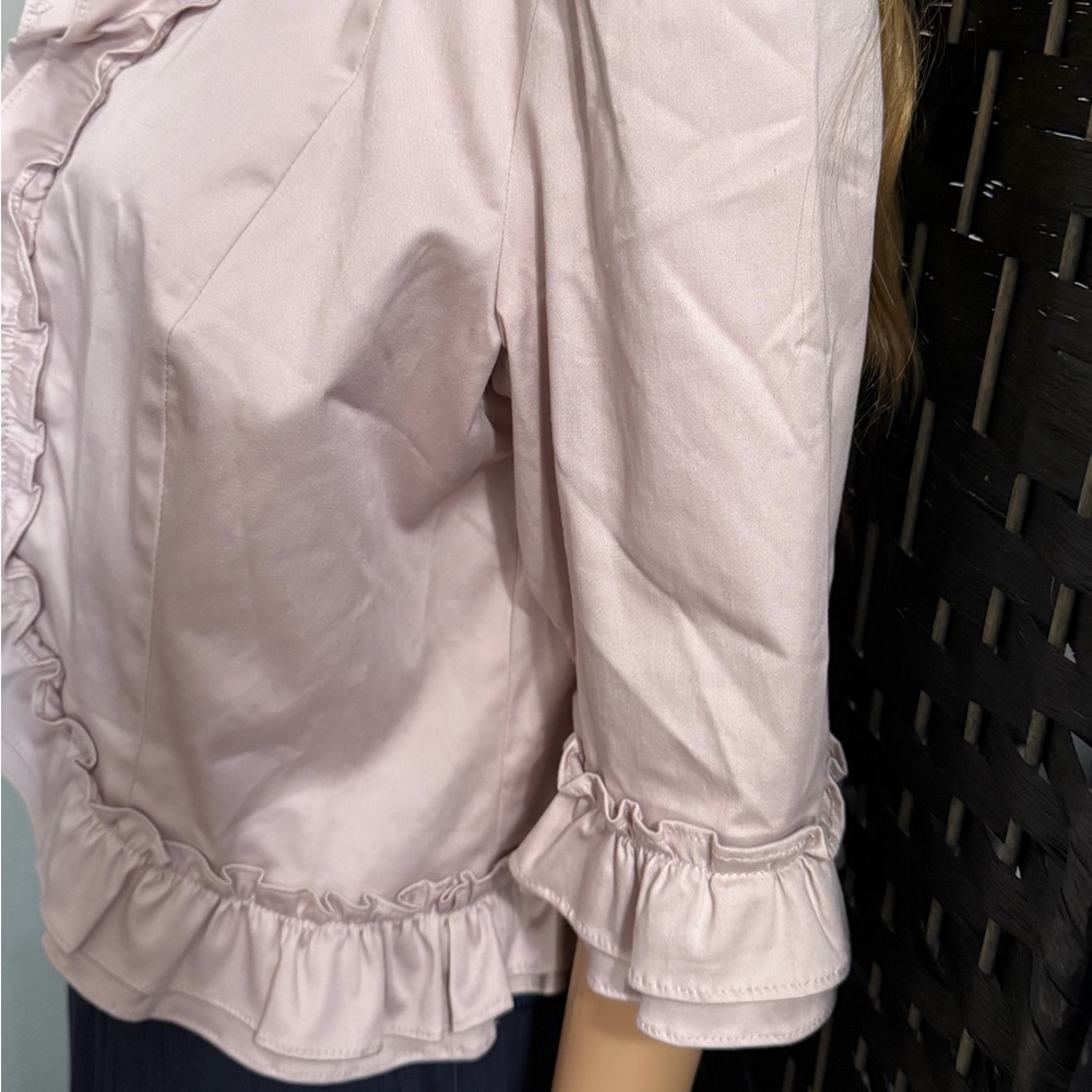 Spense Large Pink Ruffled Jacket - Picture 2 of 7